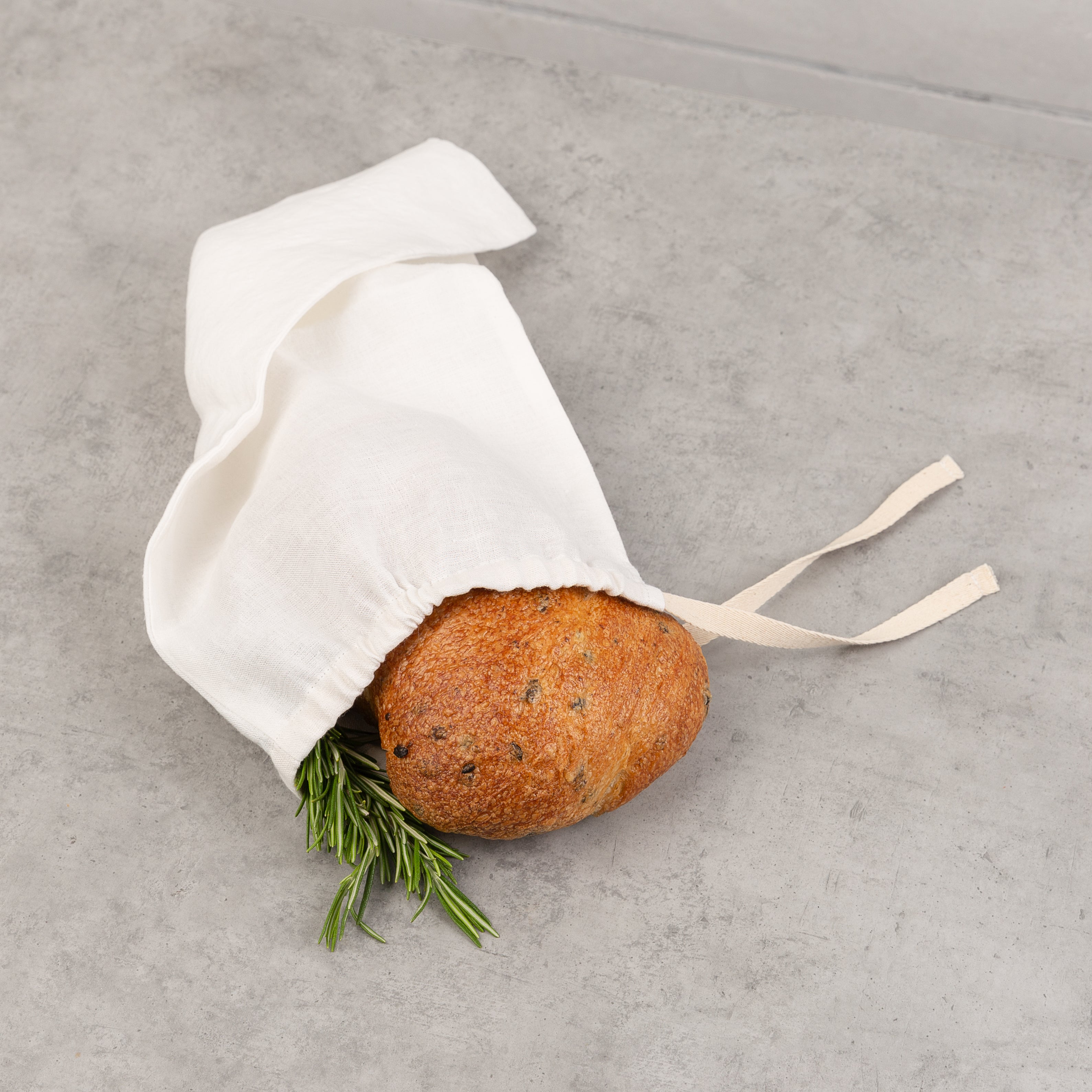Linen bread bag | off white