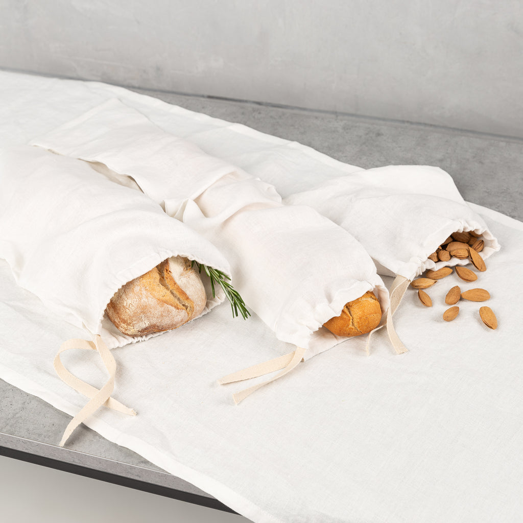 Linen bread bag | off white